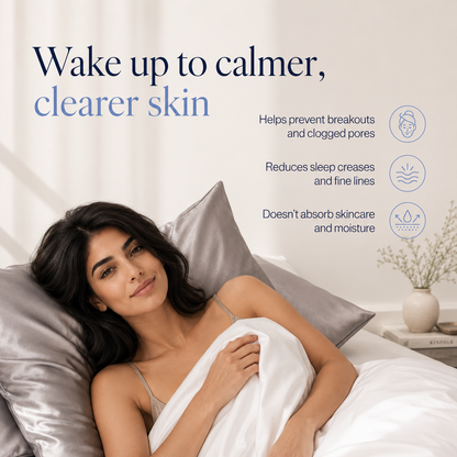 Luxury satin pillowcase with silky smooth finish