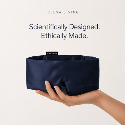 Silk blue sleep eye mask