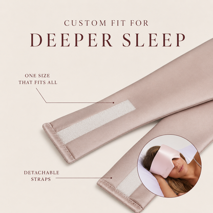 Silk pink sleep eye mask