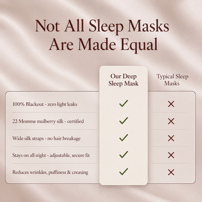 Silk pink sleep eye mask