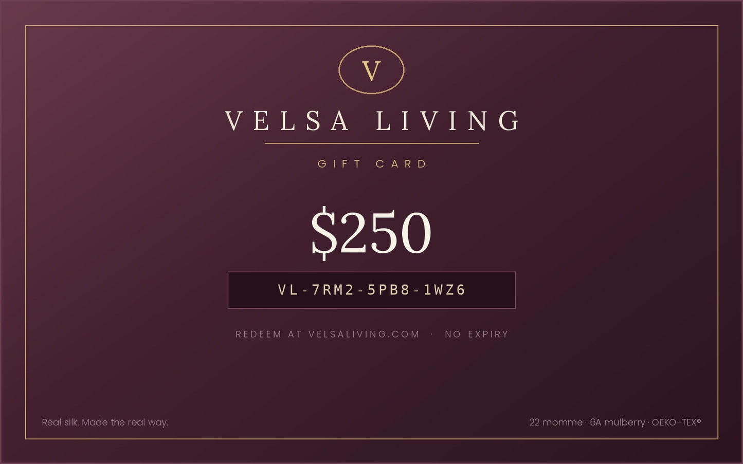 Velsa Living Gift Card