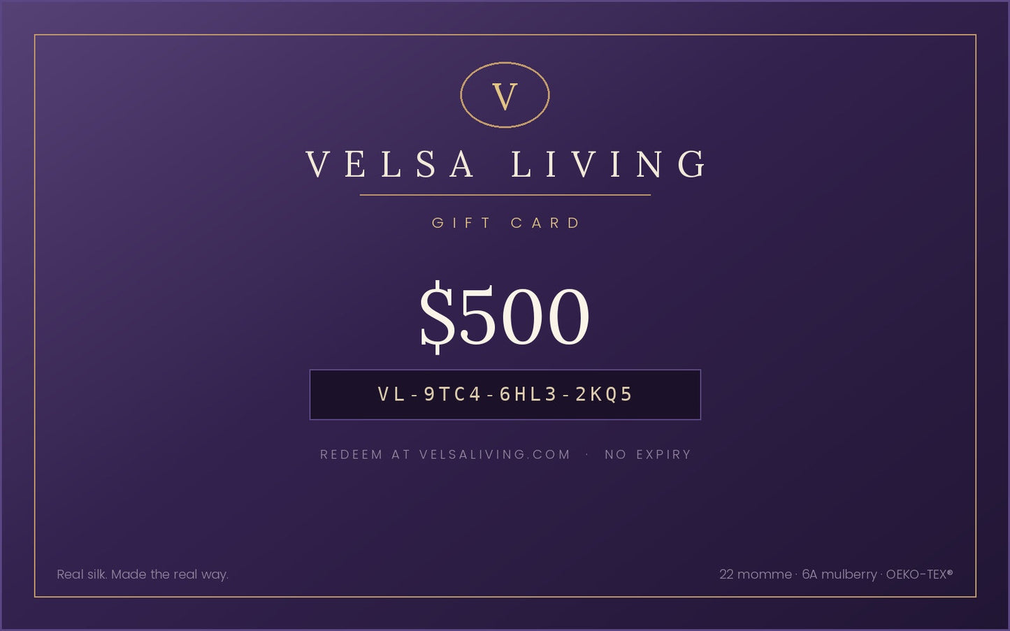 Velsa Living Gift Card